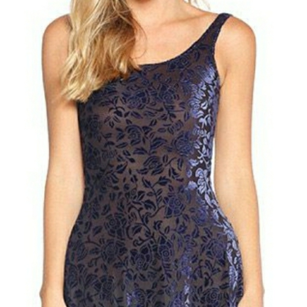 Blackmilk Midnight Rose Burned Velvet Maxi Dress